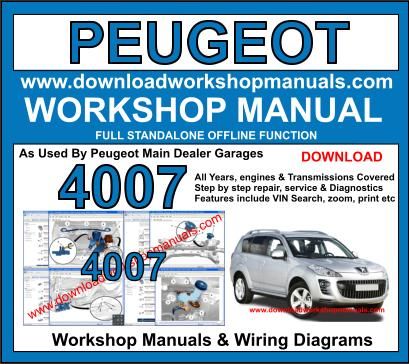 Peugeot 4007 workshop service repair manual